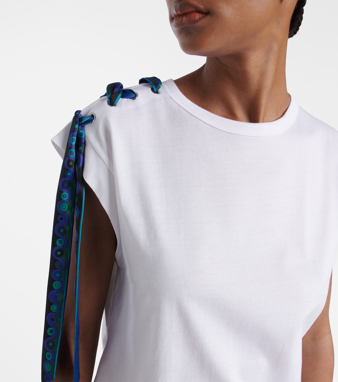 T-shirt in cotone con dettaglio Iride | Pucci