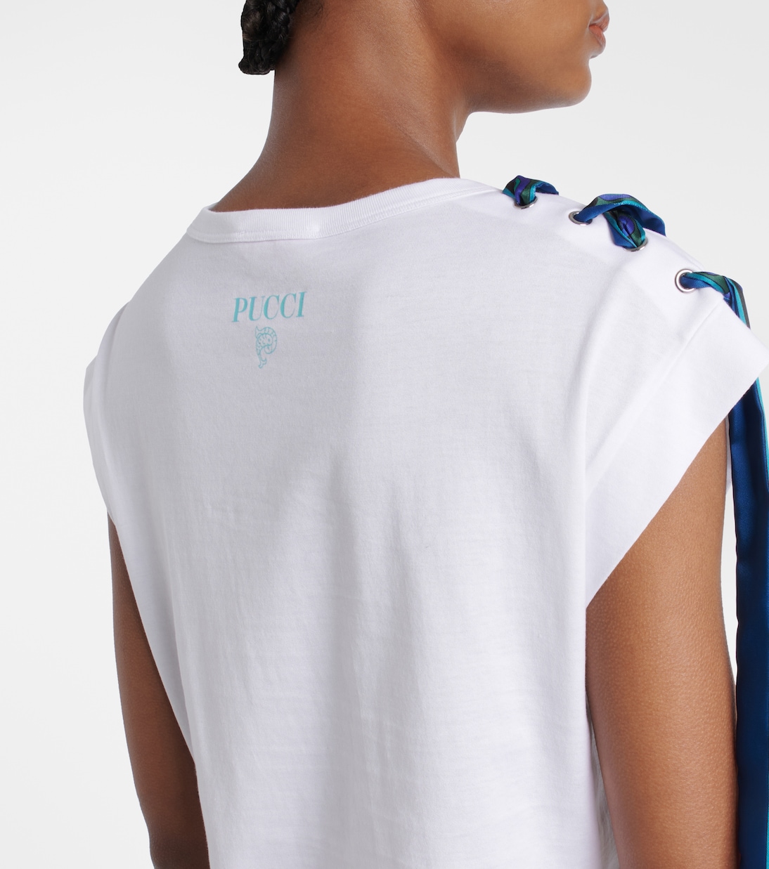 T-shirt in cotone con dettaglio Iride | Pucci