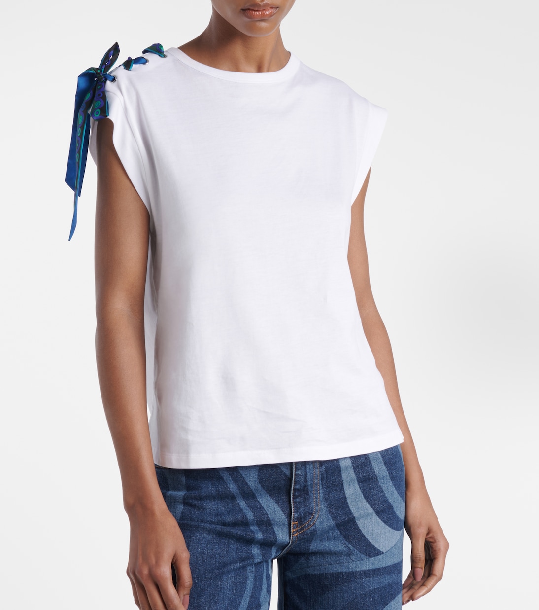 T-shirt in cotone con dettaglio Iride | Pucci
