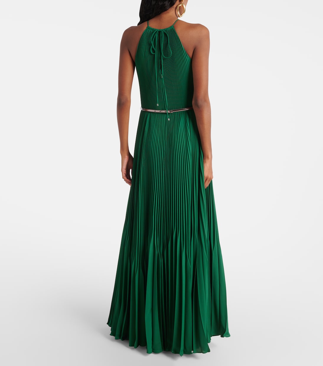 Gersa plissé sablé georgette gown | Max Mara