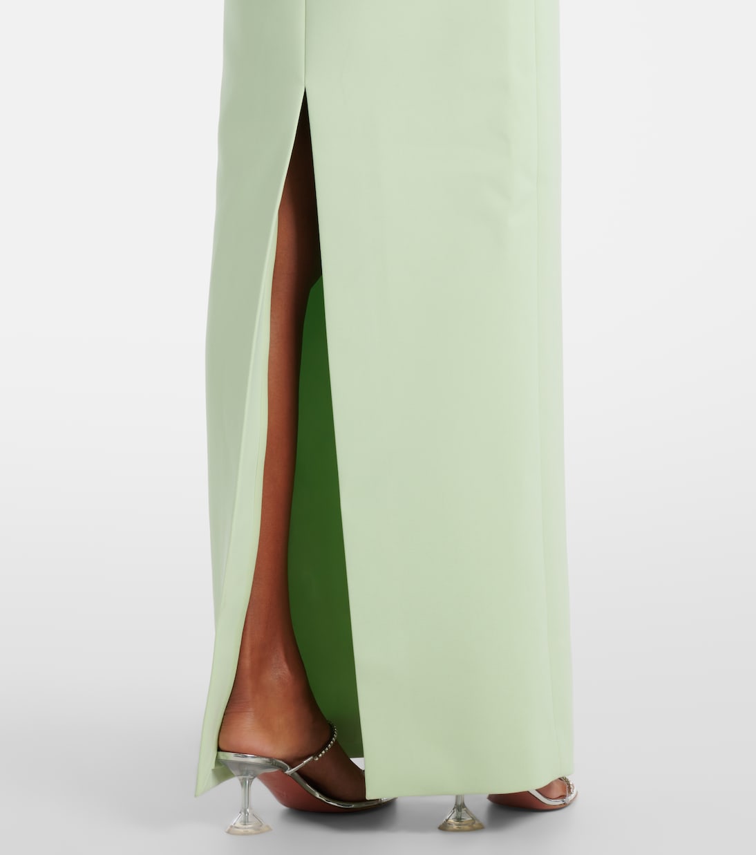 Robe longue en crêpe à ornements | Self-Portrait