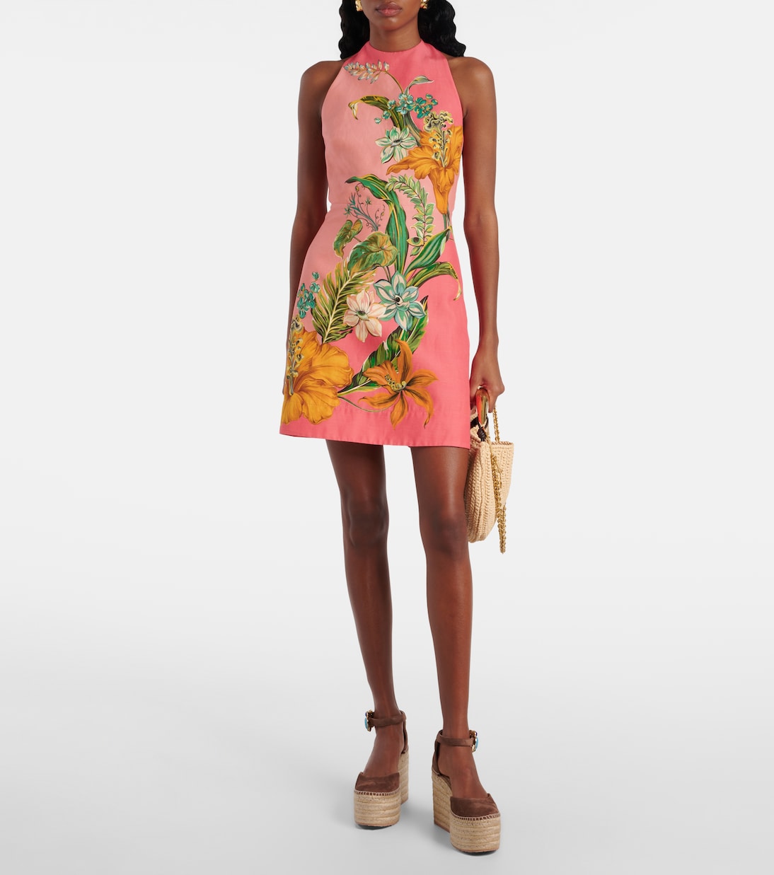 Espadrille-Wedges Shanti 100 aus Veloursleder | Gianvito Rossi