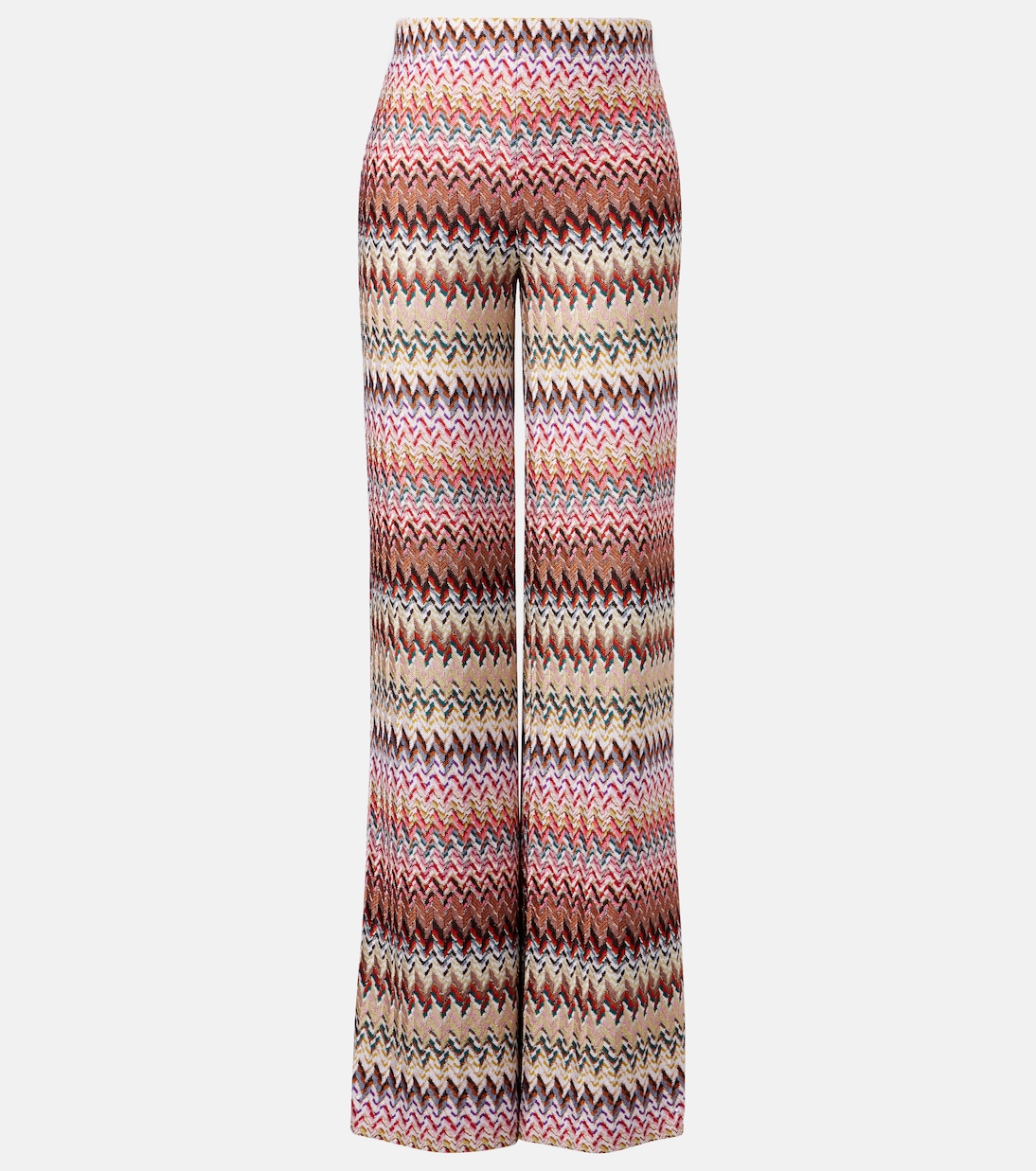 Zigzag lamé wide-leg pants | Missoni