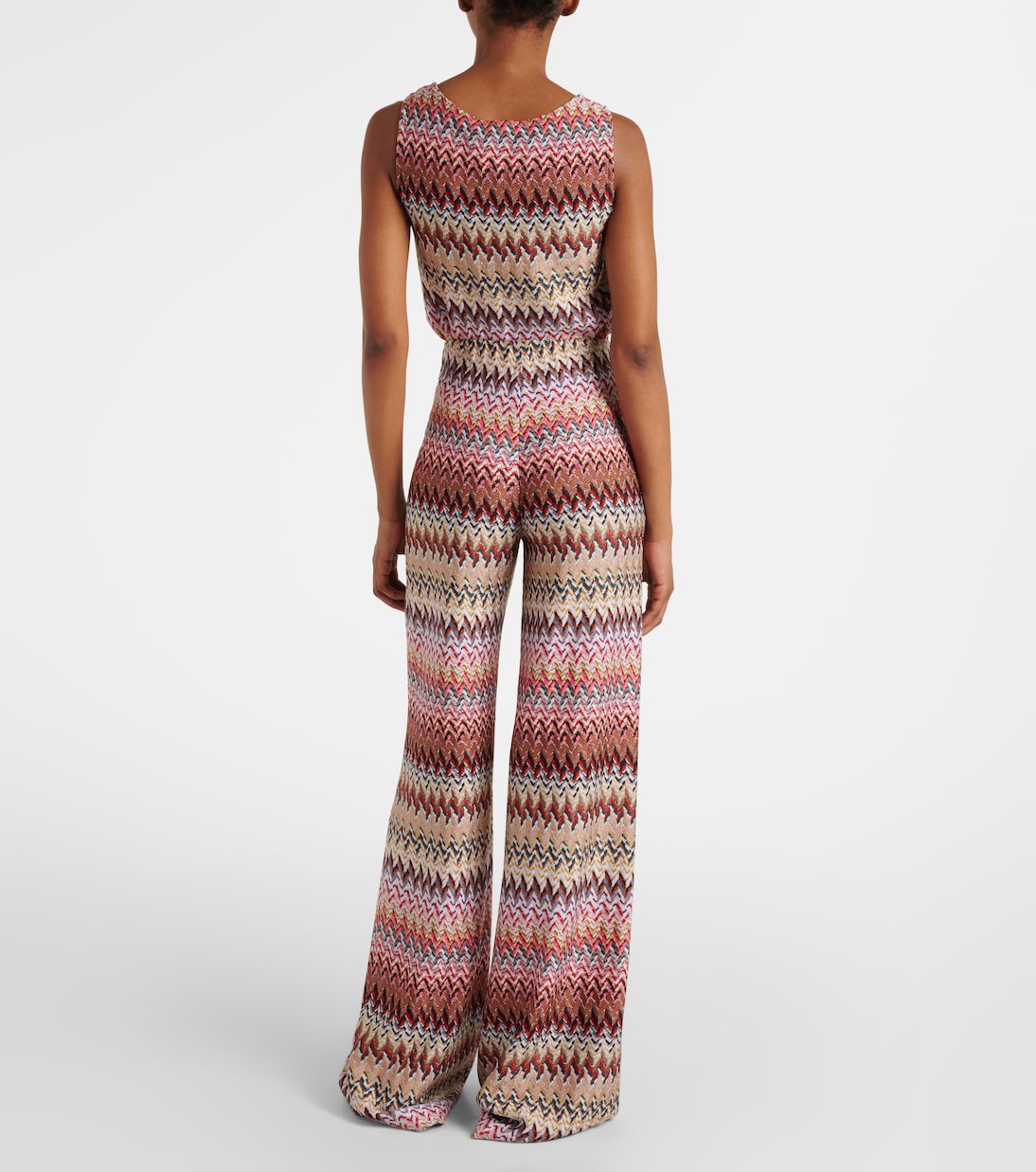 Zigzag lamé wide-leg pants | Missoni