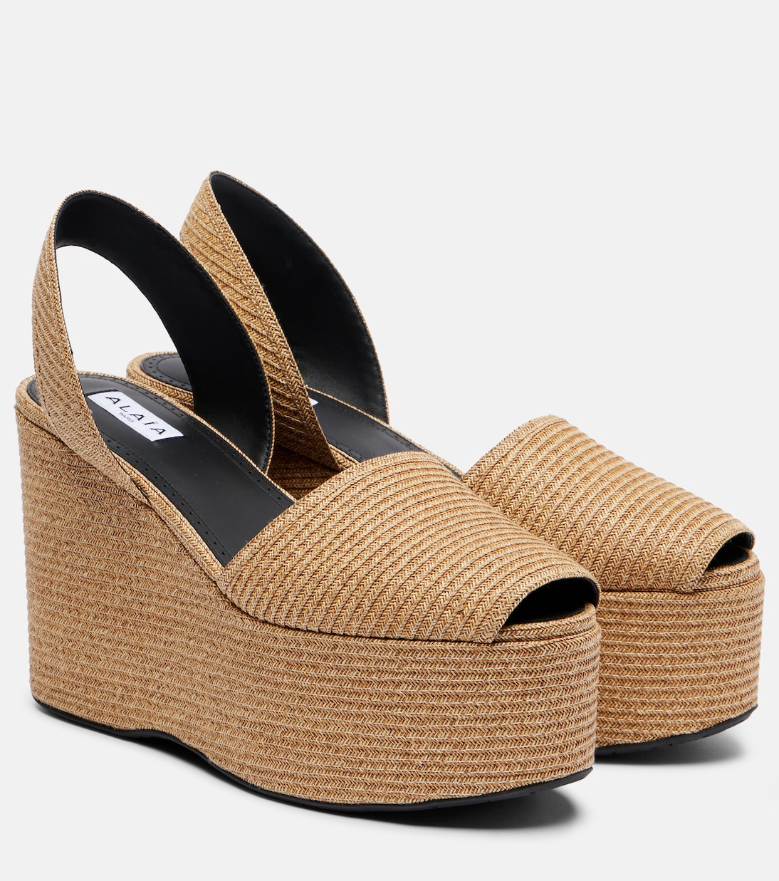 Straw wedge sandals | Alaïa