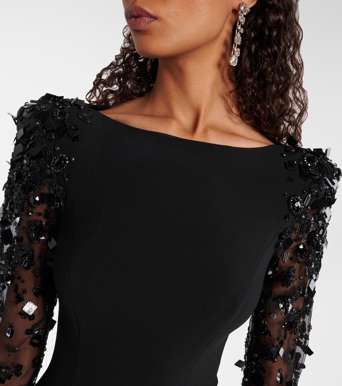 Robe longue Sylvia à ornements | Jenny Packham