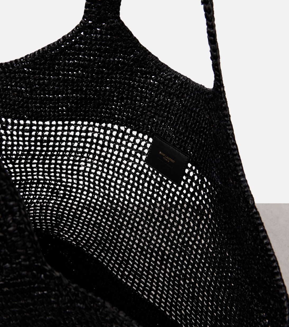 Cabas Icare Cassandre Maxi en crochet et raphia | Saint Laurent