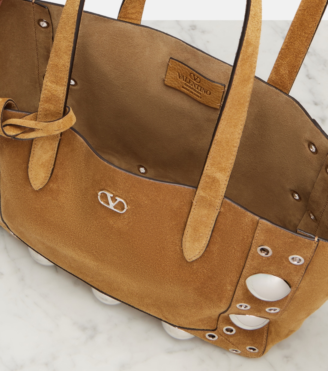 Nellcôte Medium suede tote bag | Valentino Garavani