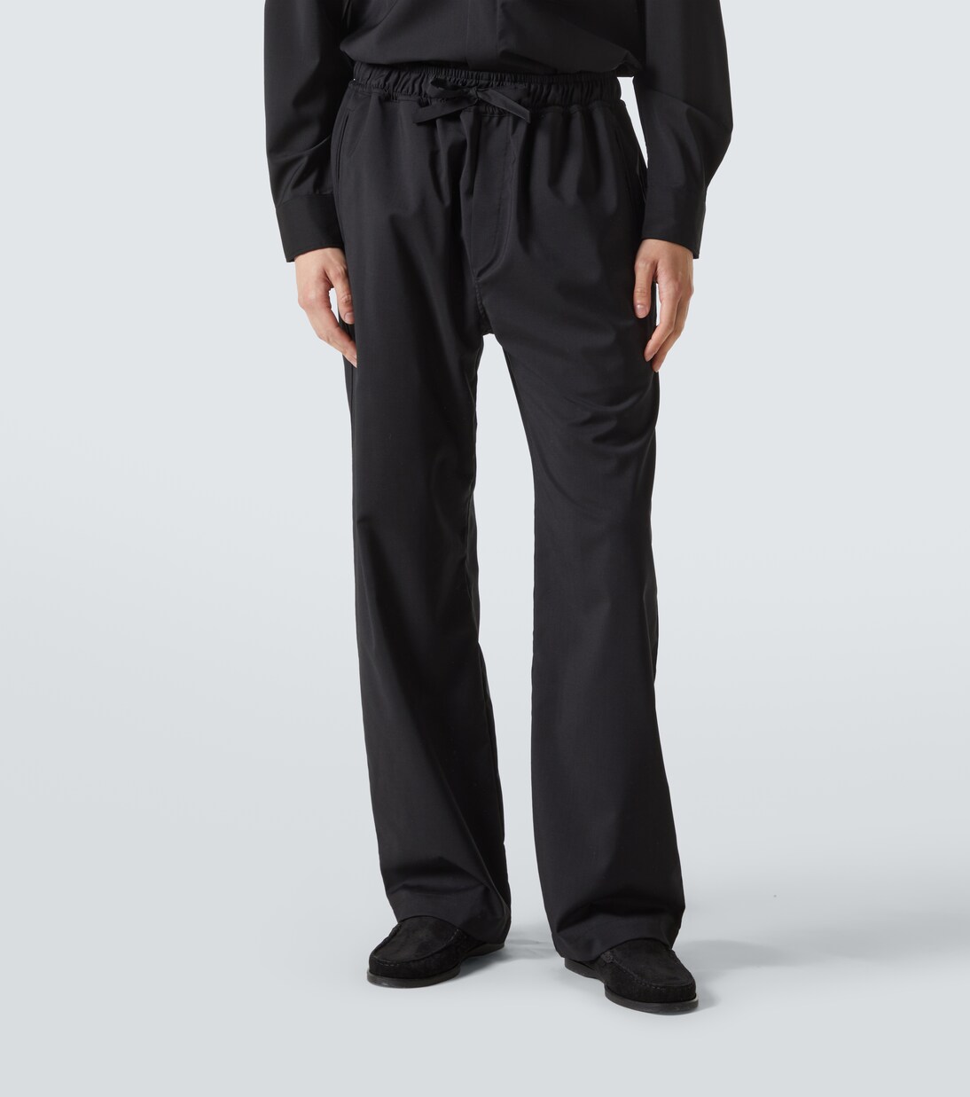 Wool wide-leg pants | Saman Amel