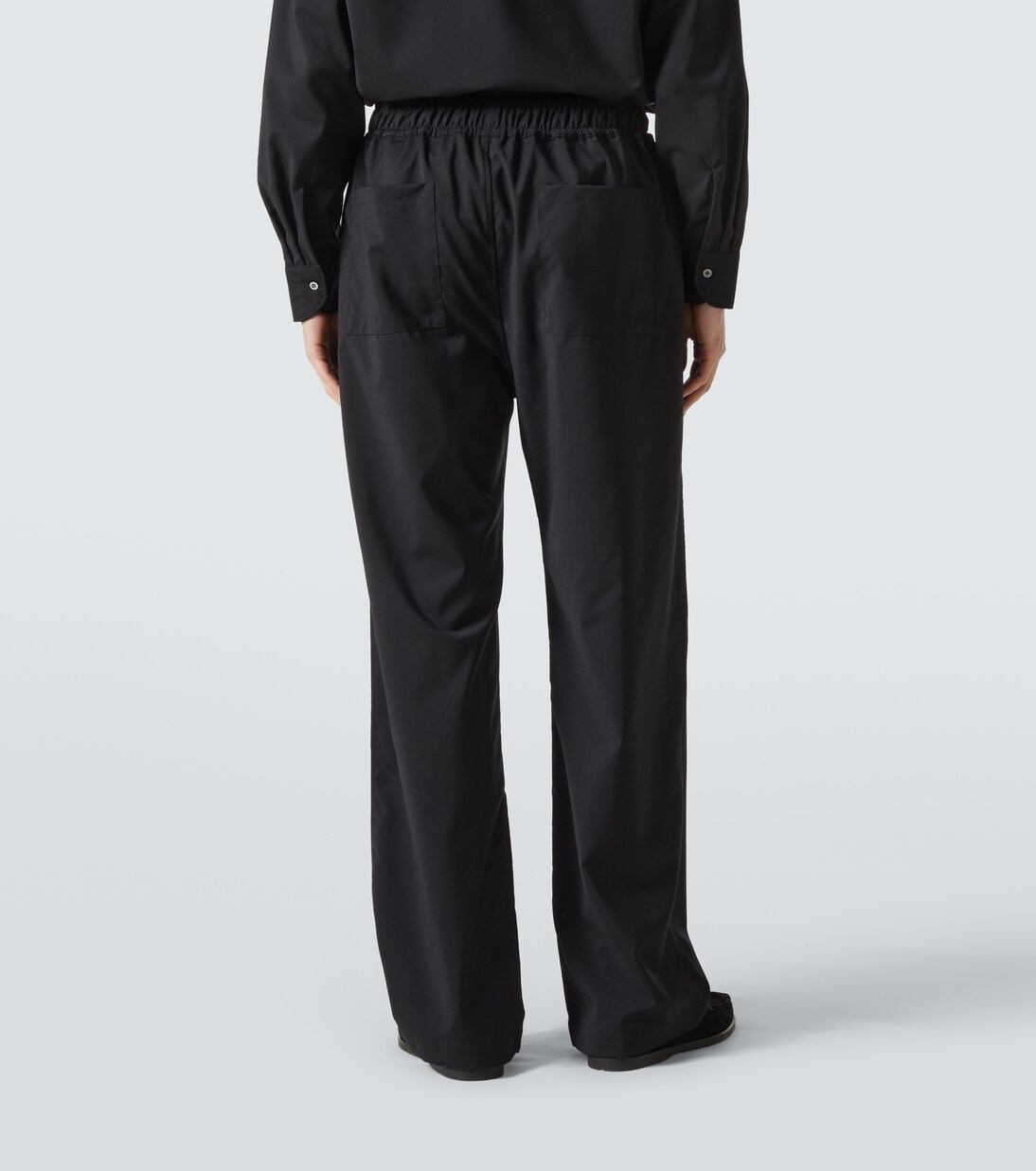 Wool wide-leg pants | Saman Amel