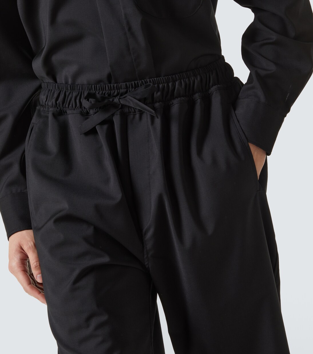 Wool wide-leg pants | Saman Amel