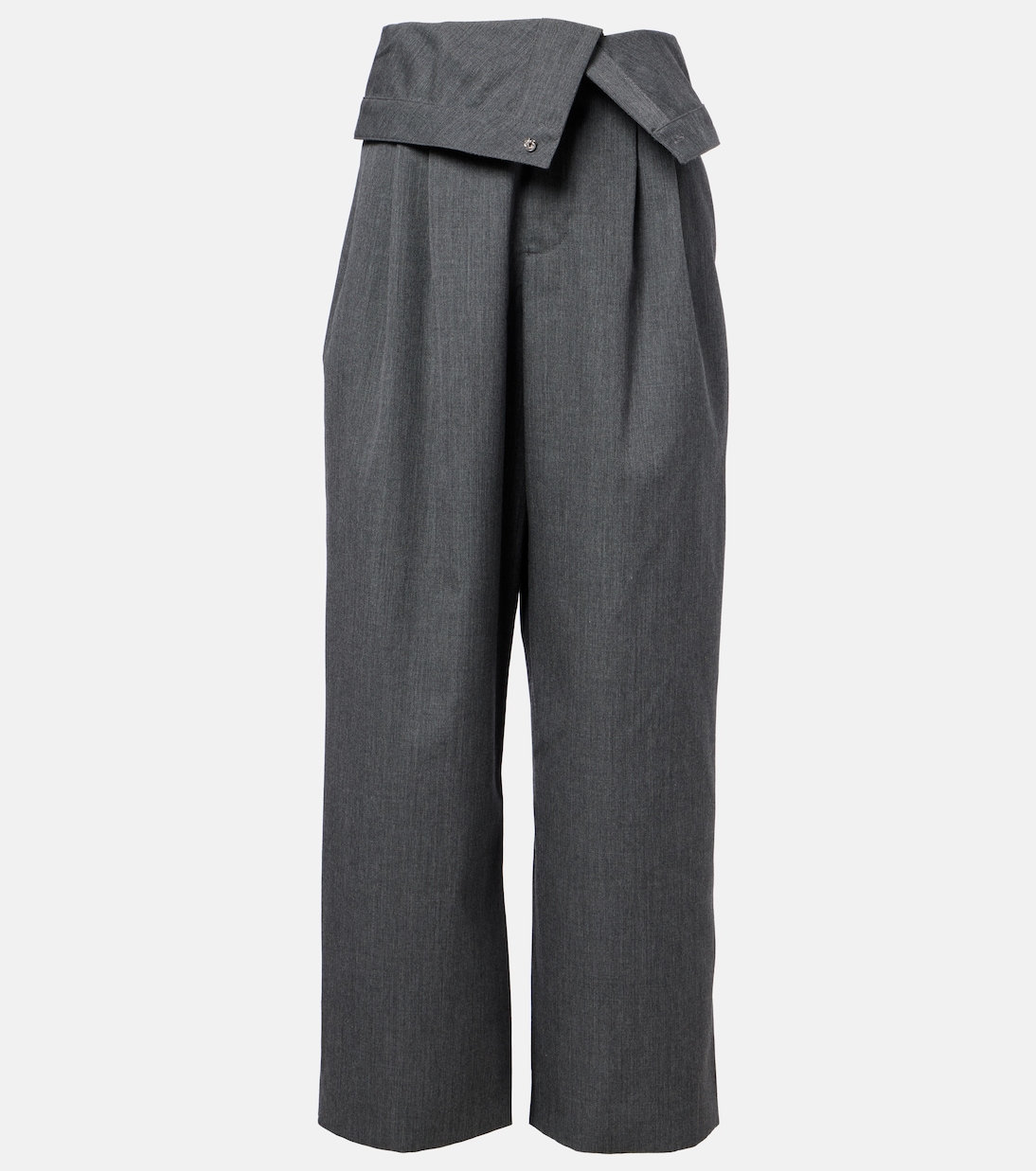 Weite High-Rise-Hose aus Schurwolle | JW Anderson