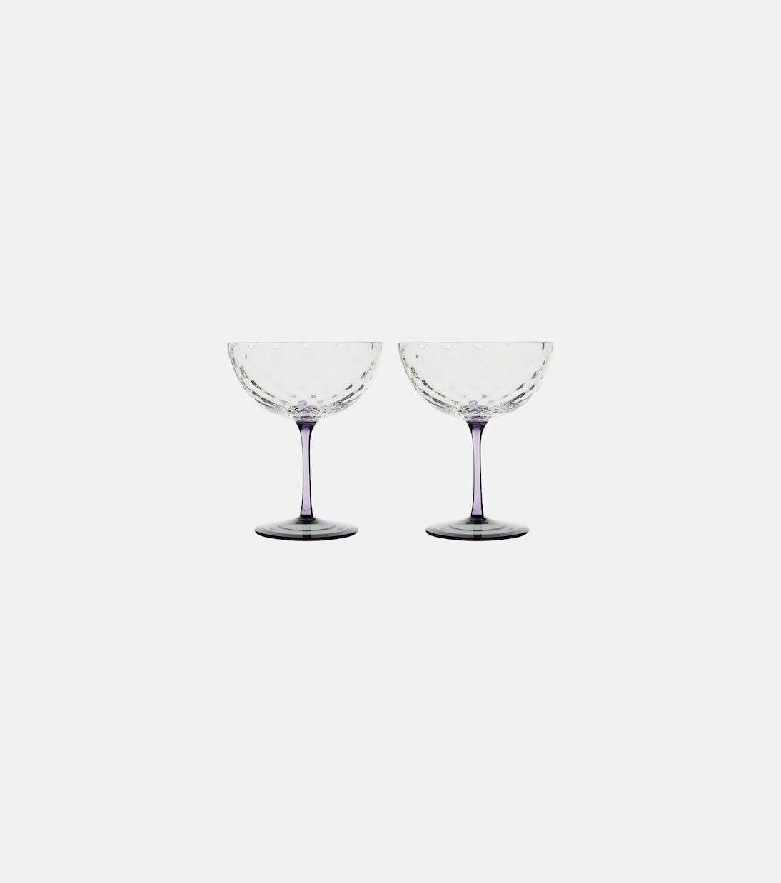 Set of 2 glass champagne bowls | NasonMoretti