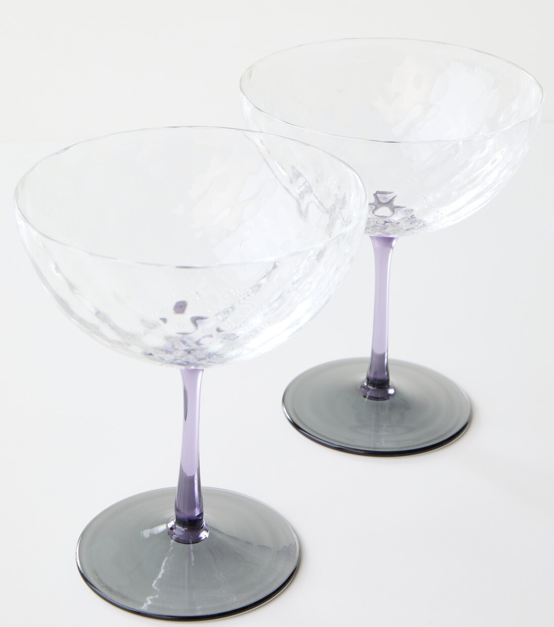 Set of 2 glass champagne bowls | NasonMoretti