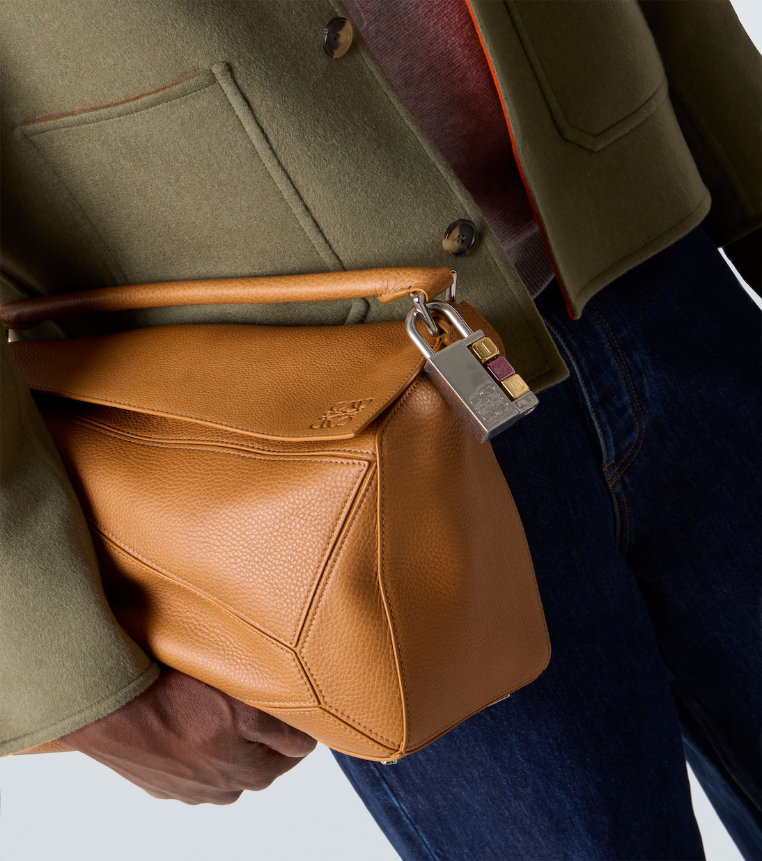 Padlock Anagram bag charm | Loewe