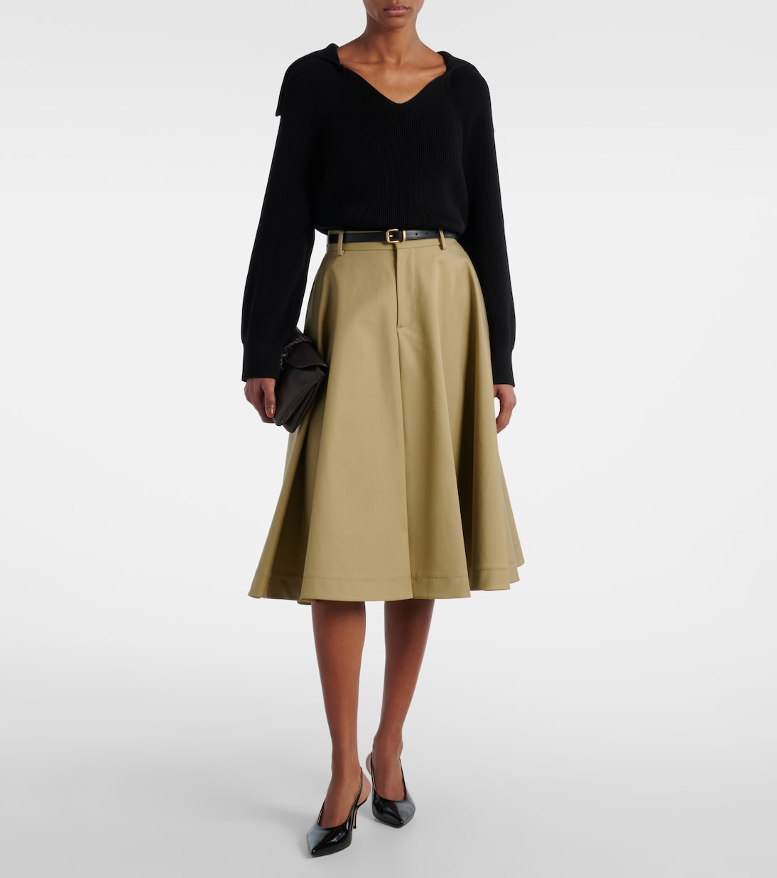 Robbie 55 patent leather slingback pumps | Gianvito Rossi