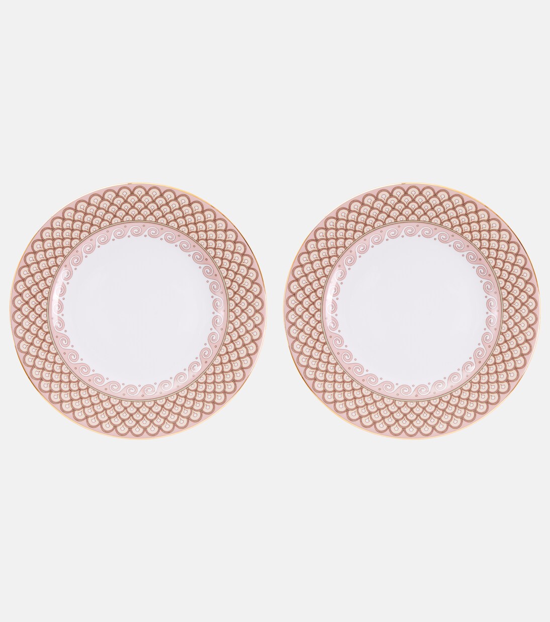 Odysseus Dusty Pink set of 2 dinner plates | La DoubleJ