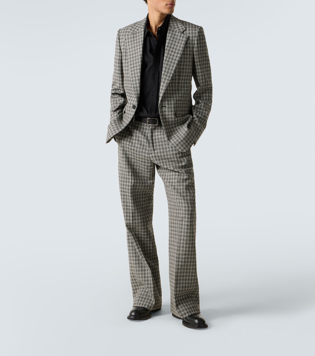 Checked wool straight pants | Acne Studios