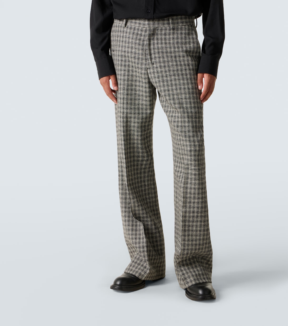 Checked wool straight pants | Acne Studios