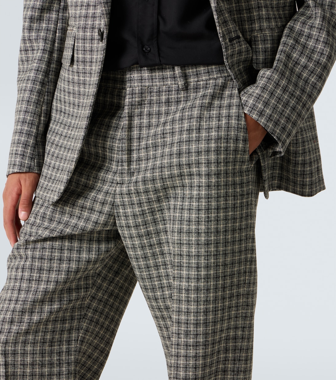 Checked wool straight pants | Acne Studios