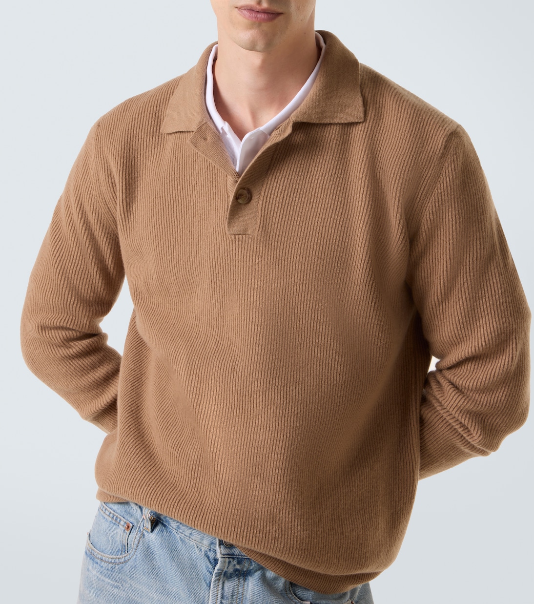 Wool and cashmere polo sweater | Lardini