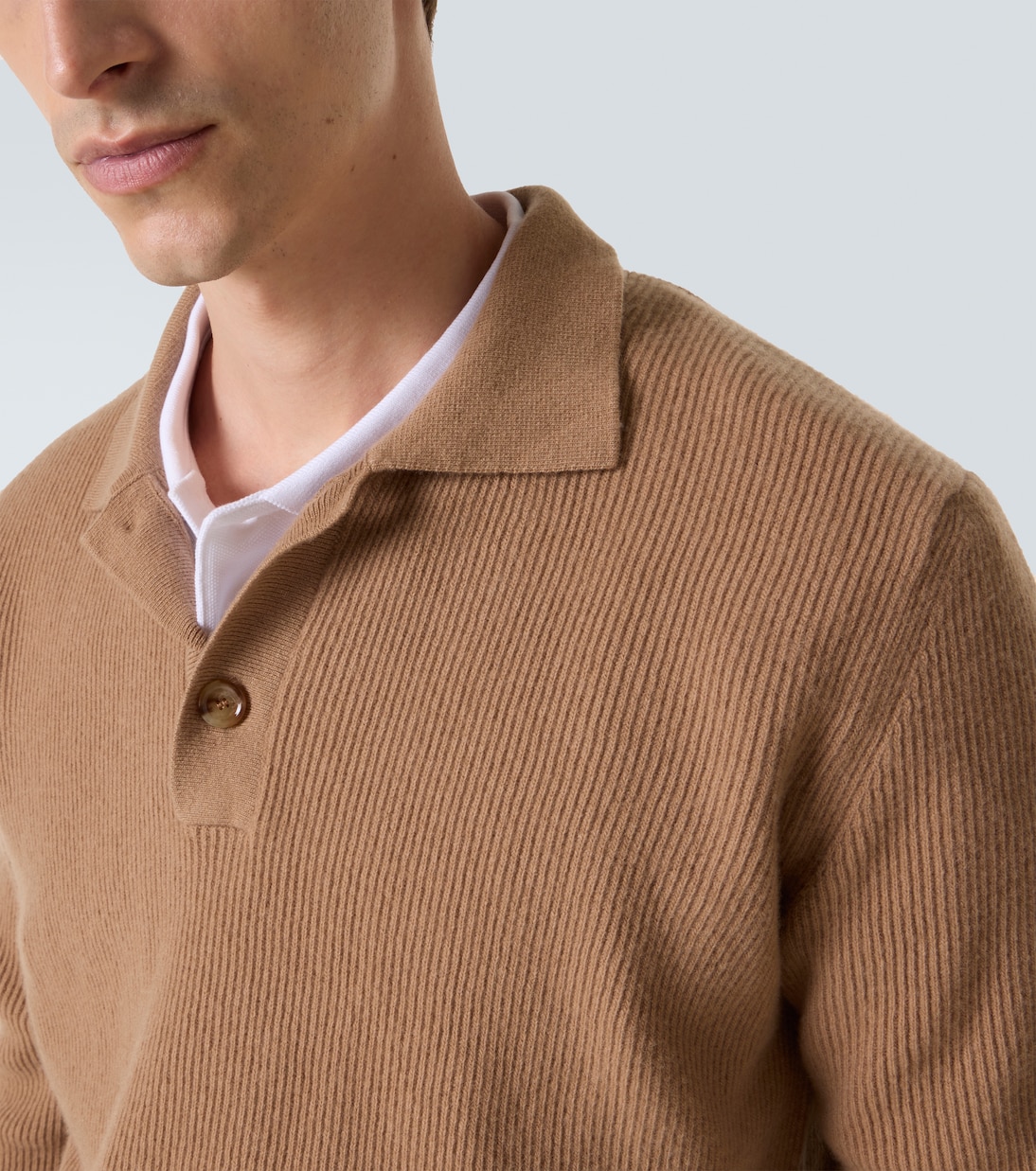 Wool and cashmere polo sweater | Lardini