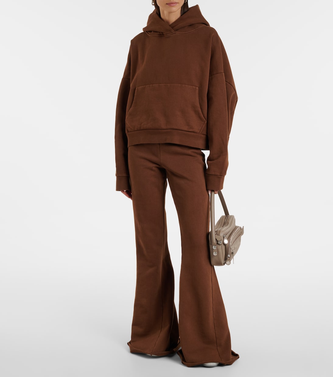 Flared cotton jersey sweatpants | Entire Studios