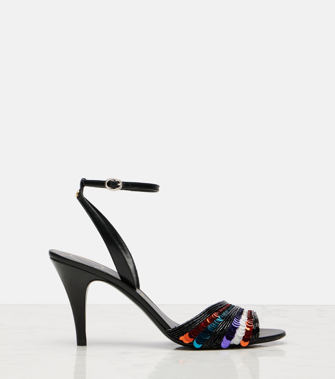 Sequined leather sandals | Valentino Garavani