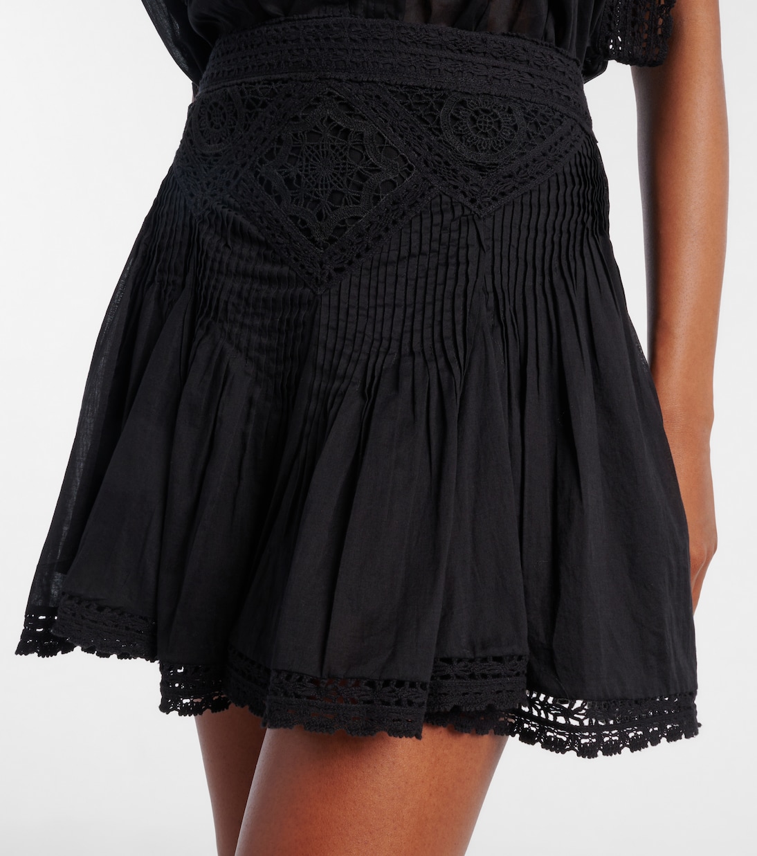 Minirock Goldie aus Baumwolle mit Spitze | Marant Etoile