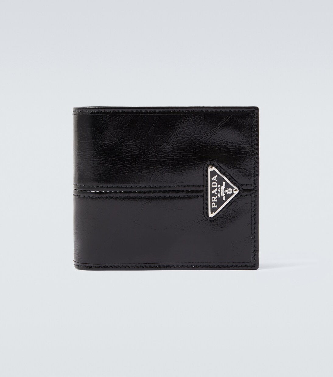Logo leather wallet | Prada
