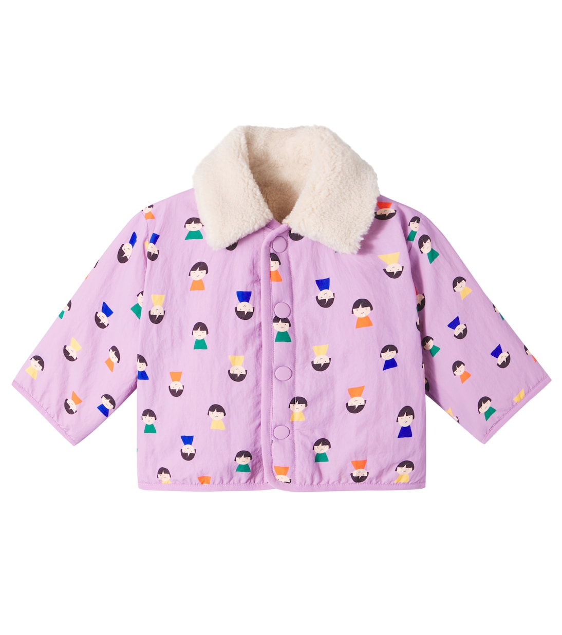 Baby Wendbare Jacke Game Pawns aus Teddyfleece | Bobo Choses