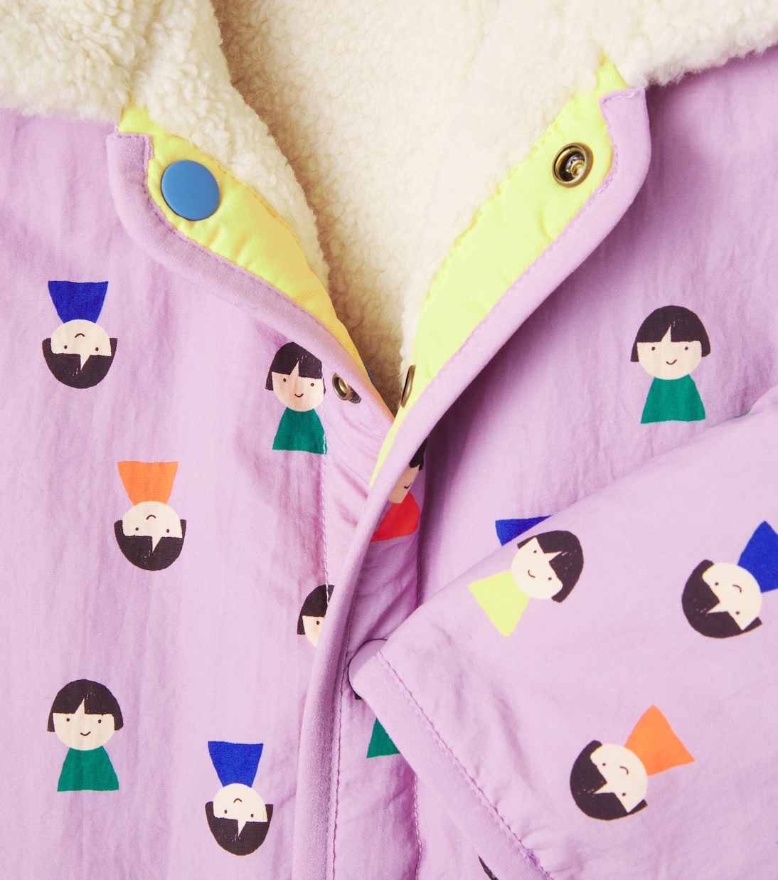 Baby Wendbare Jacke Game Pawns aus Teddyfleece | Bobo Choses