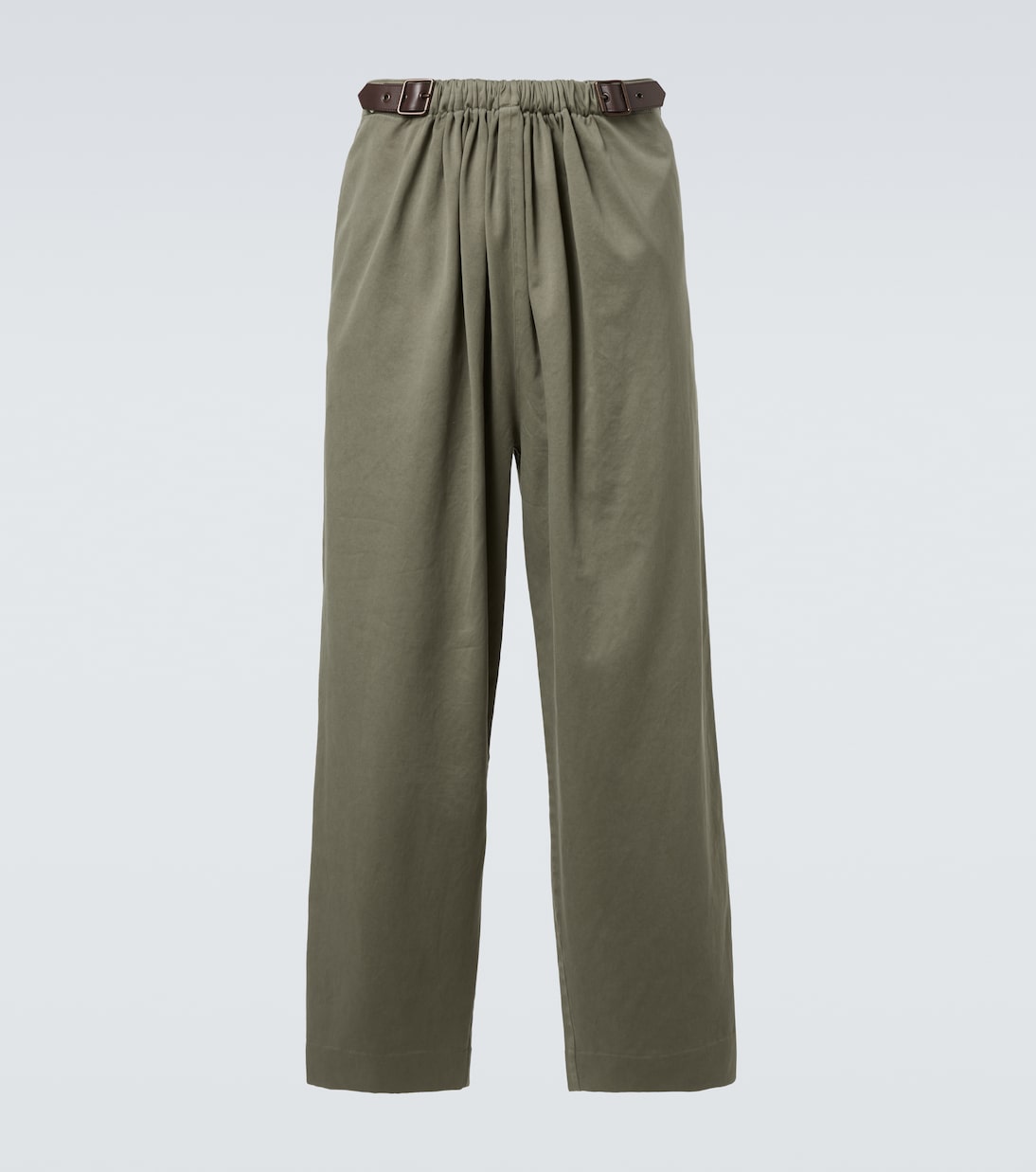 Pantalon droit en satin de coton | Loewe