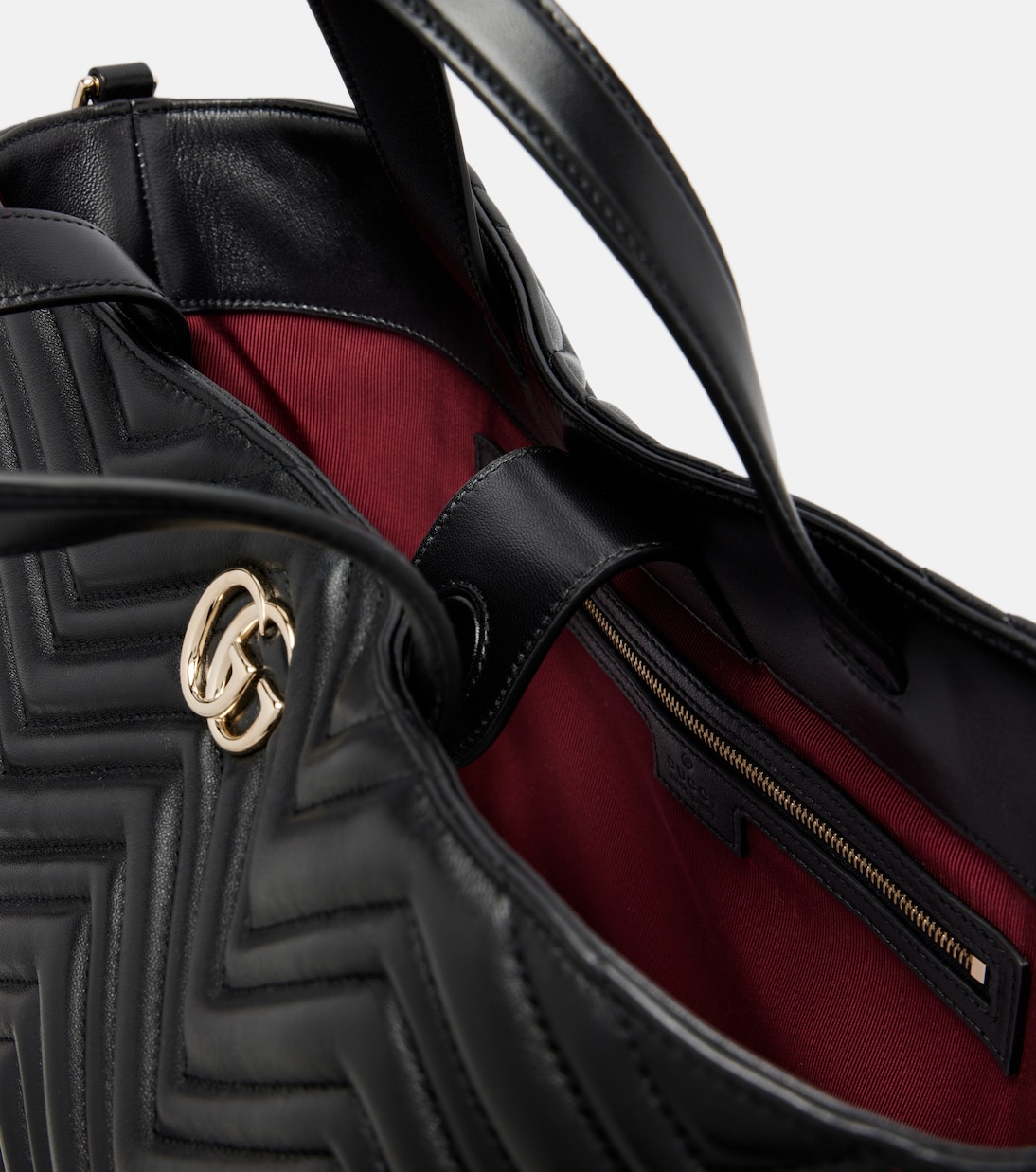 GG Marmont Small leather tote bag | Gucci