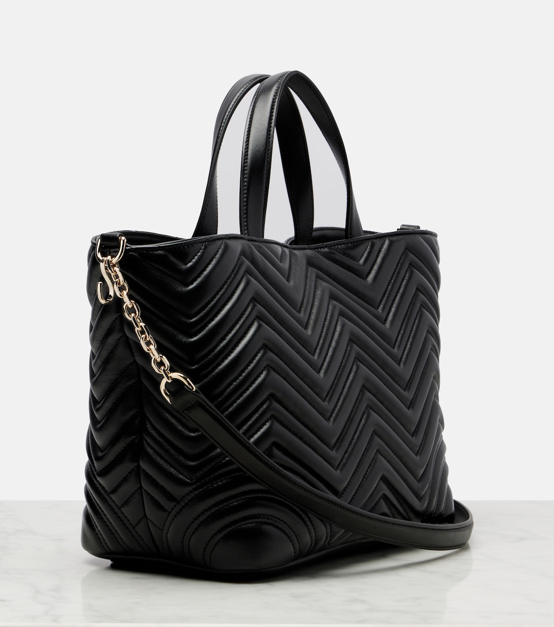 GG Marmont Small leather tote bag | Gucci