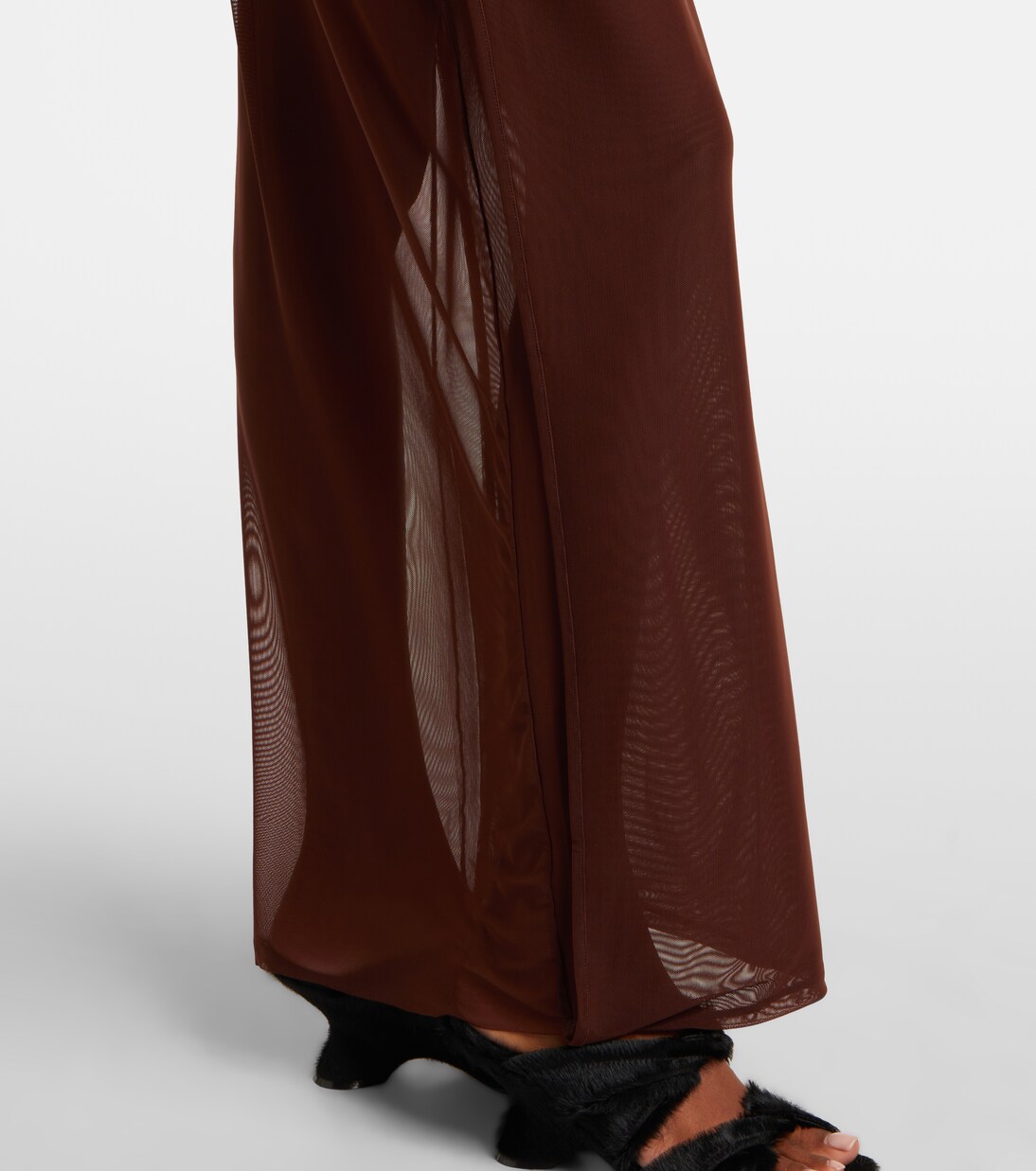 Robe longue en tulle à sequins | Jean Paul Gaultier