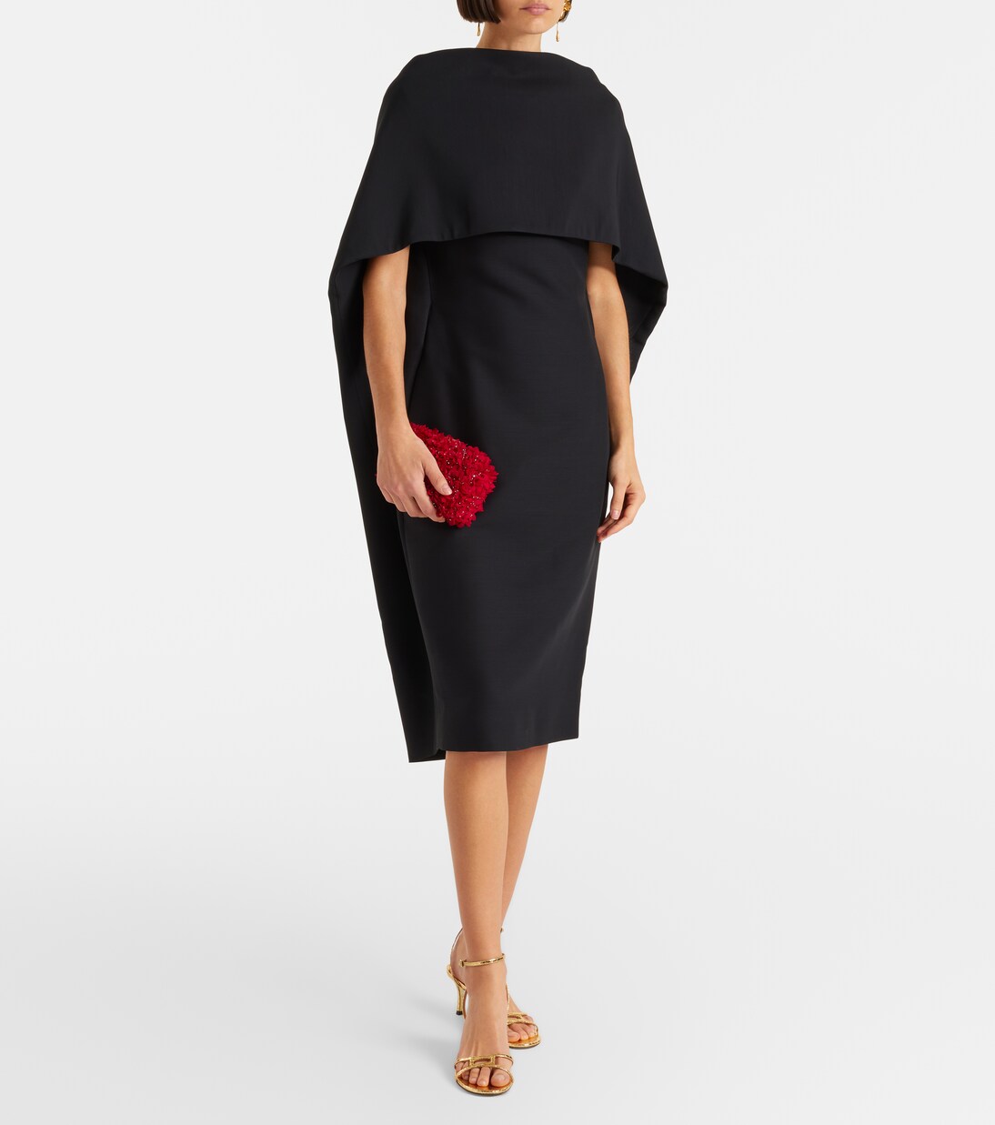 Clutch Cloud de satén adornado | Jimmy Choo