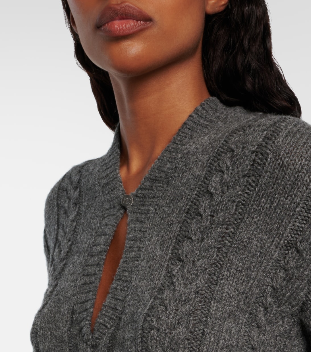 Cable-knit wool mouliné sweater | Loewe
