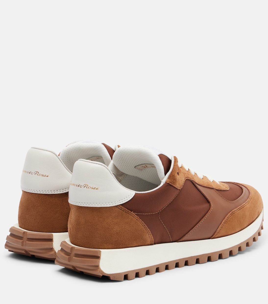 Gravel leather and suede sneakers | Gianvito Rossi