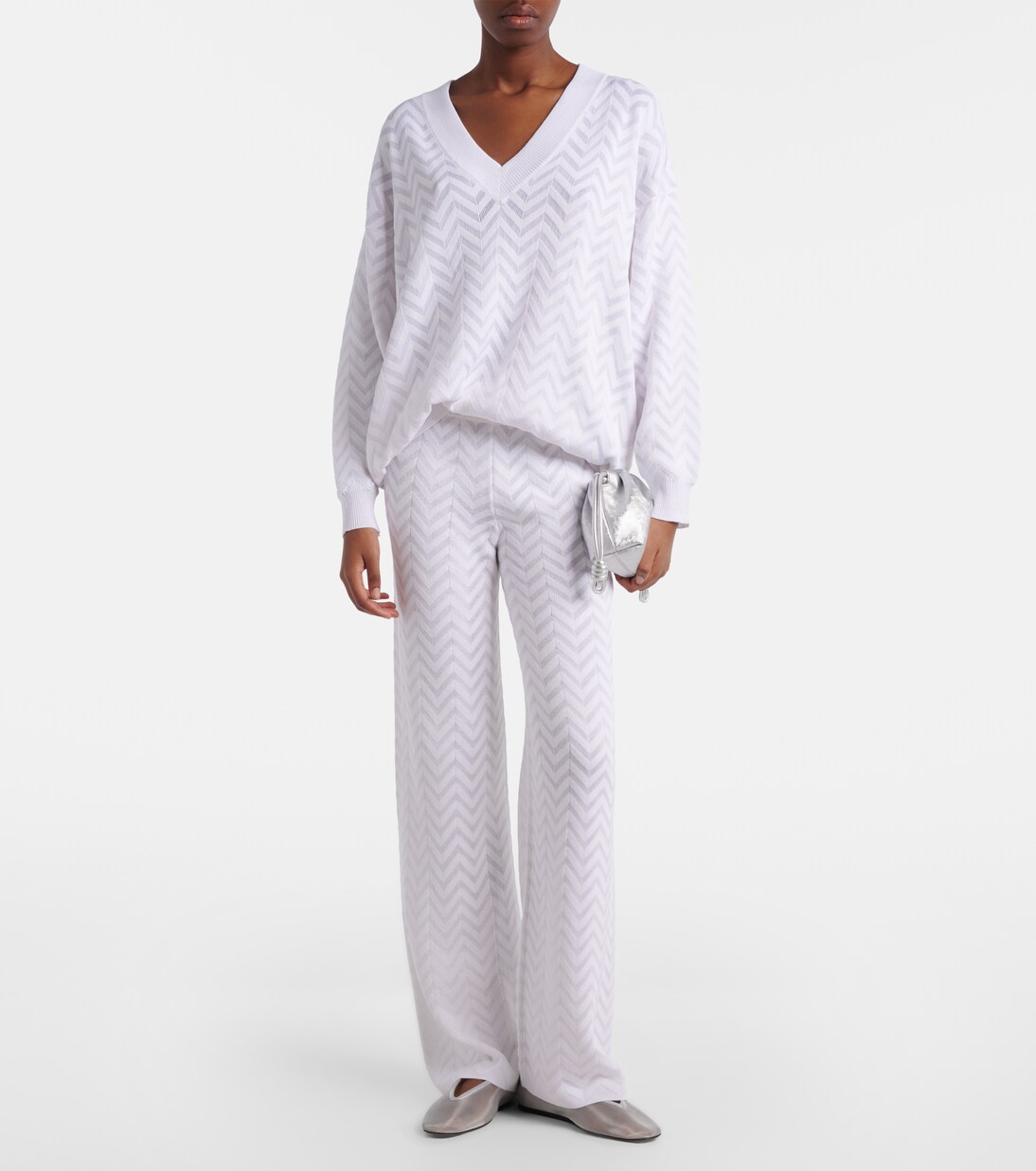 بلوفر متعرج من القطن المخلوط | Missoni