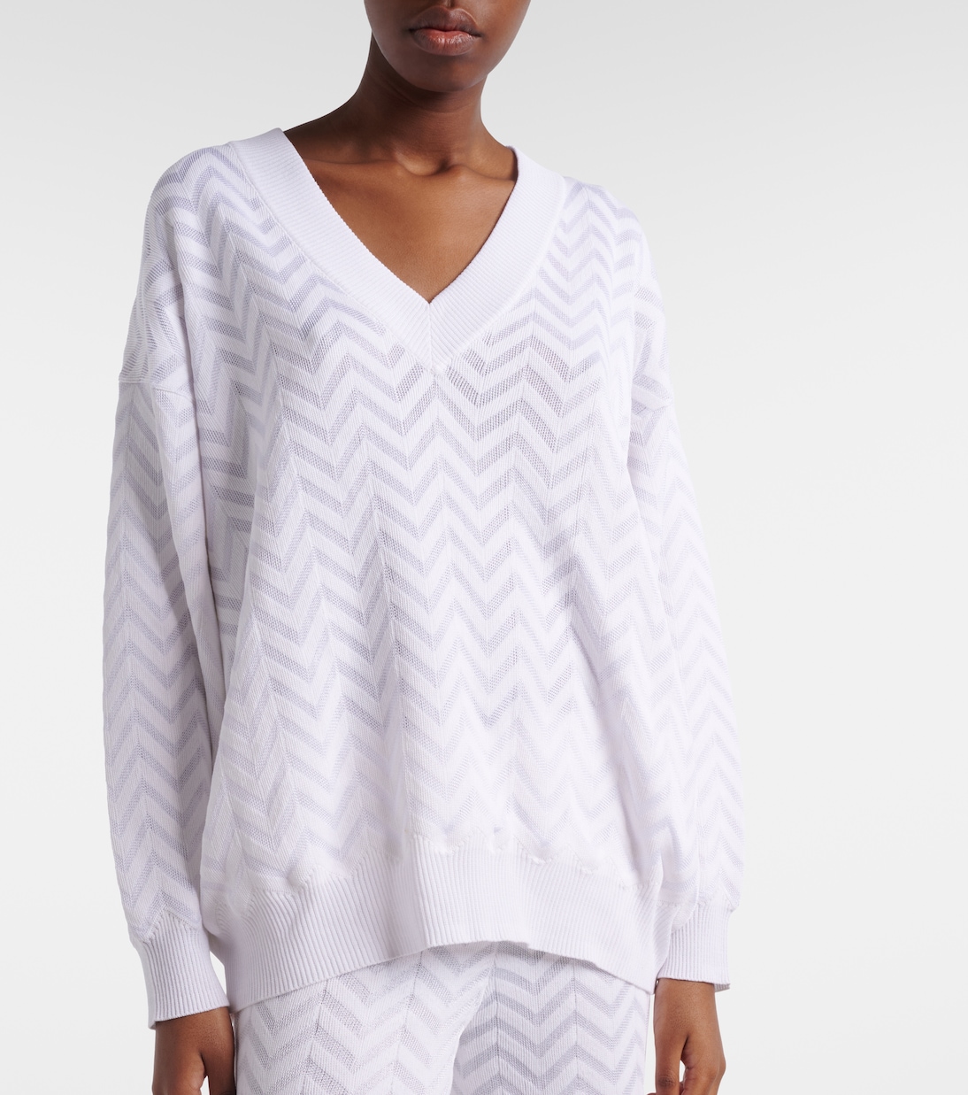 بلوفر متعرج من القطن المخلوط | Missoni