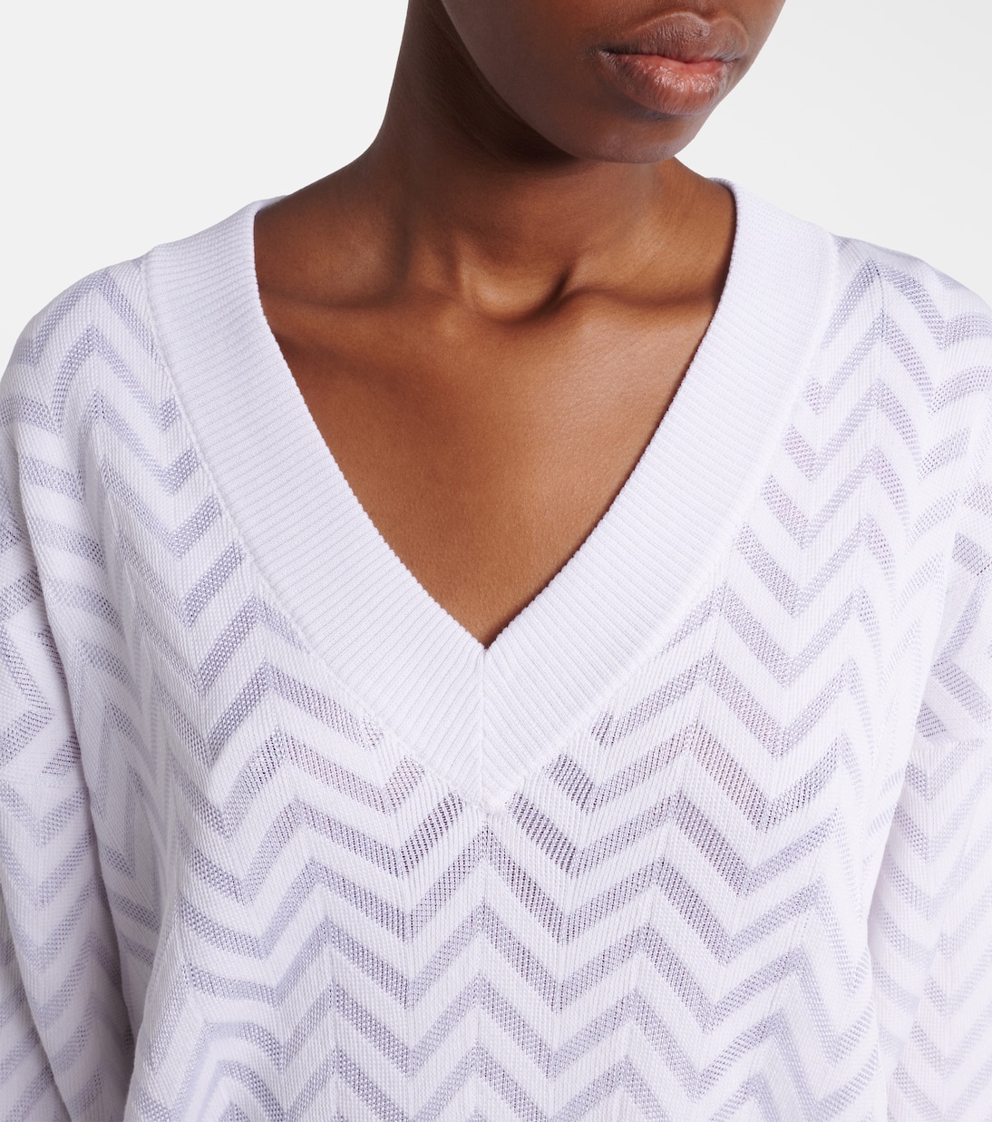 بلوفر متعرج من القطن المخلوط | Missoni