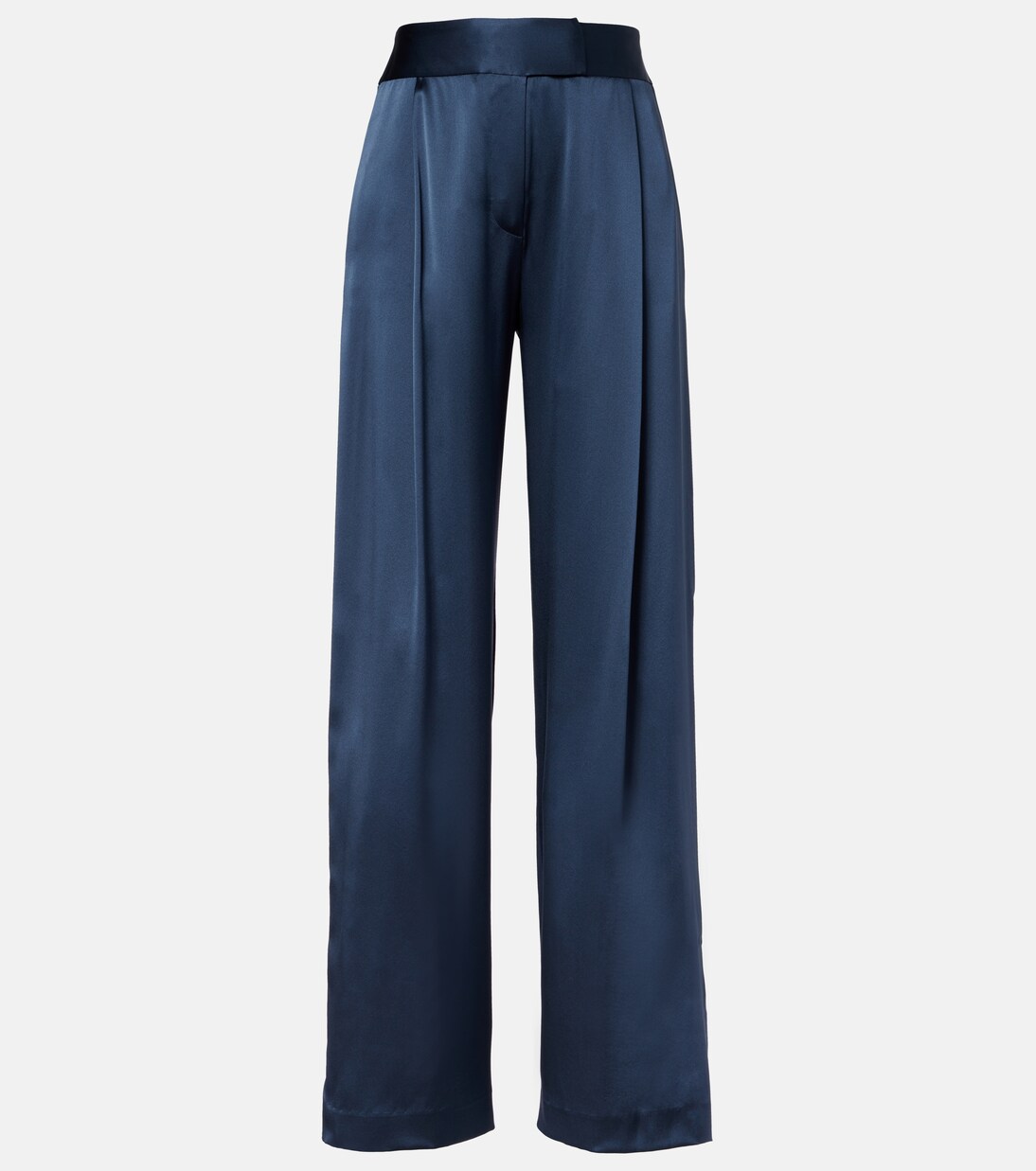 High-rise silk wide-leg pants | The Sei