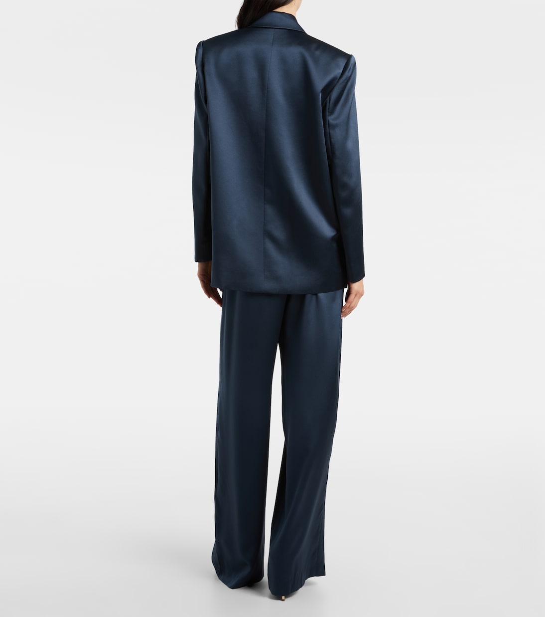 High-rise silk wide-leg pants | The Sei