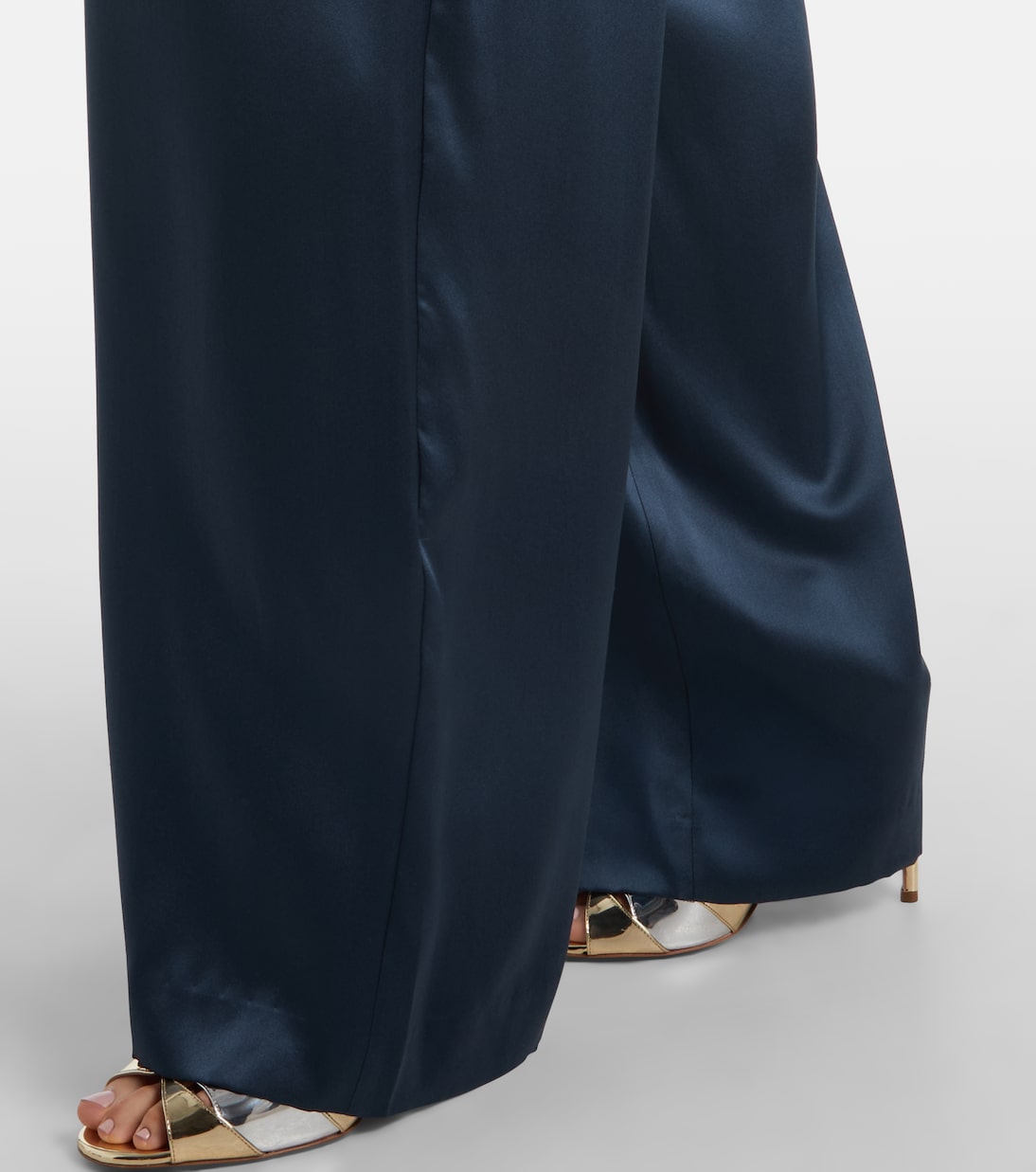 High-rise silk wide-leg pants | The Sei
