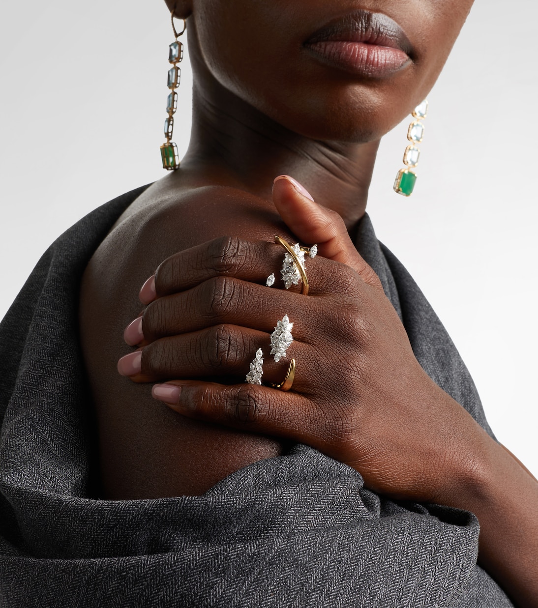 Ring Golden Strada aus 18kt Gelbgold (750/1000) mit Diamanten | Yeprem