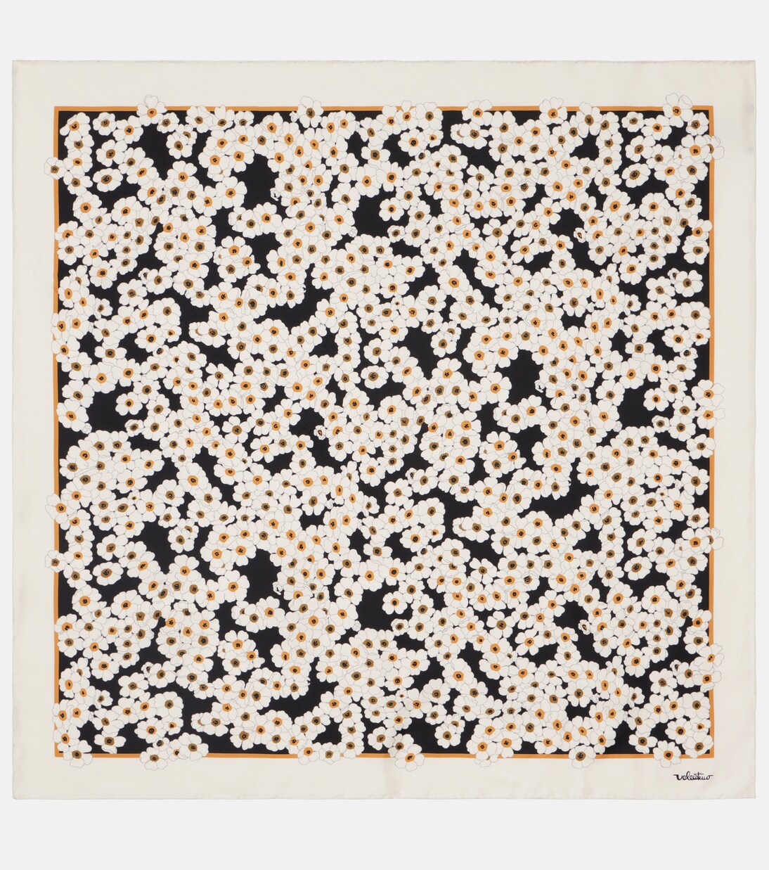 Foulard en soie à fleurs | Valentino