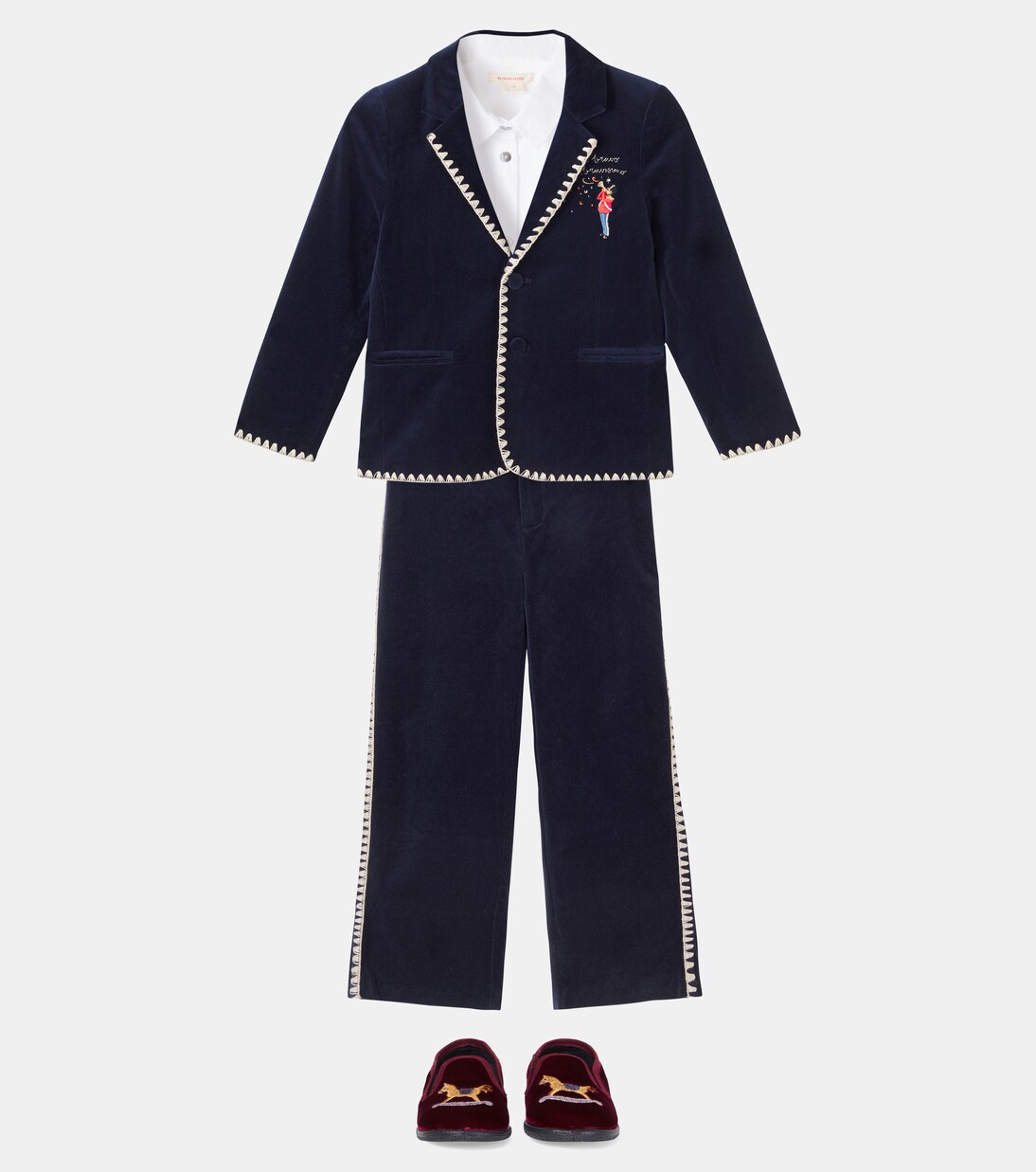 Pantalones de traje Rocky de terciopelo de algodón | Konges Sløjd