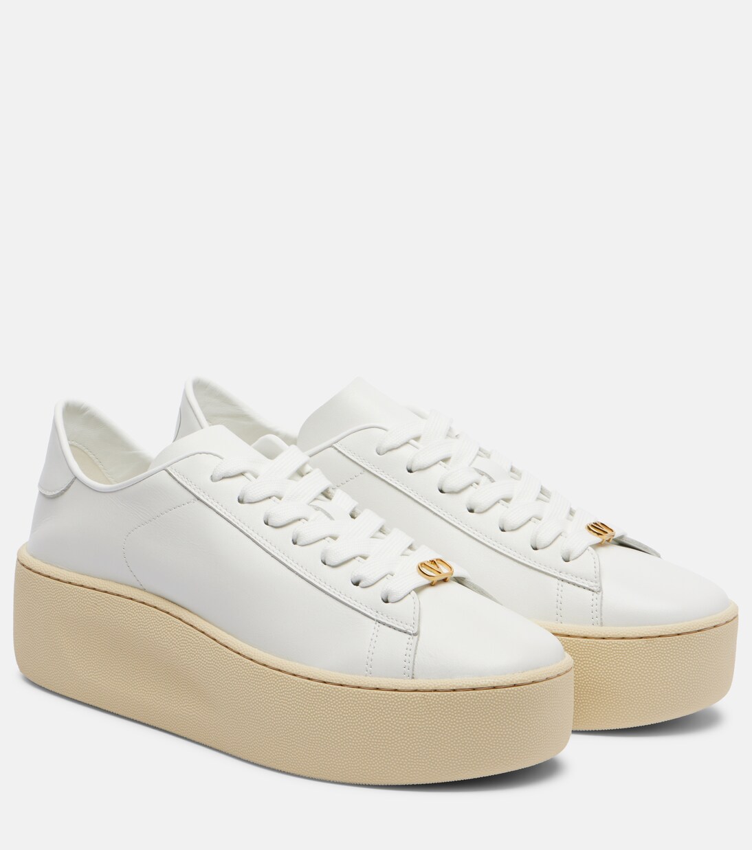 Plateau-Sneakers Royco 55 aus Leder | Valentino Garavani