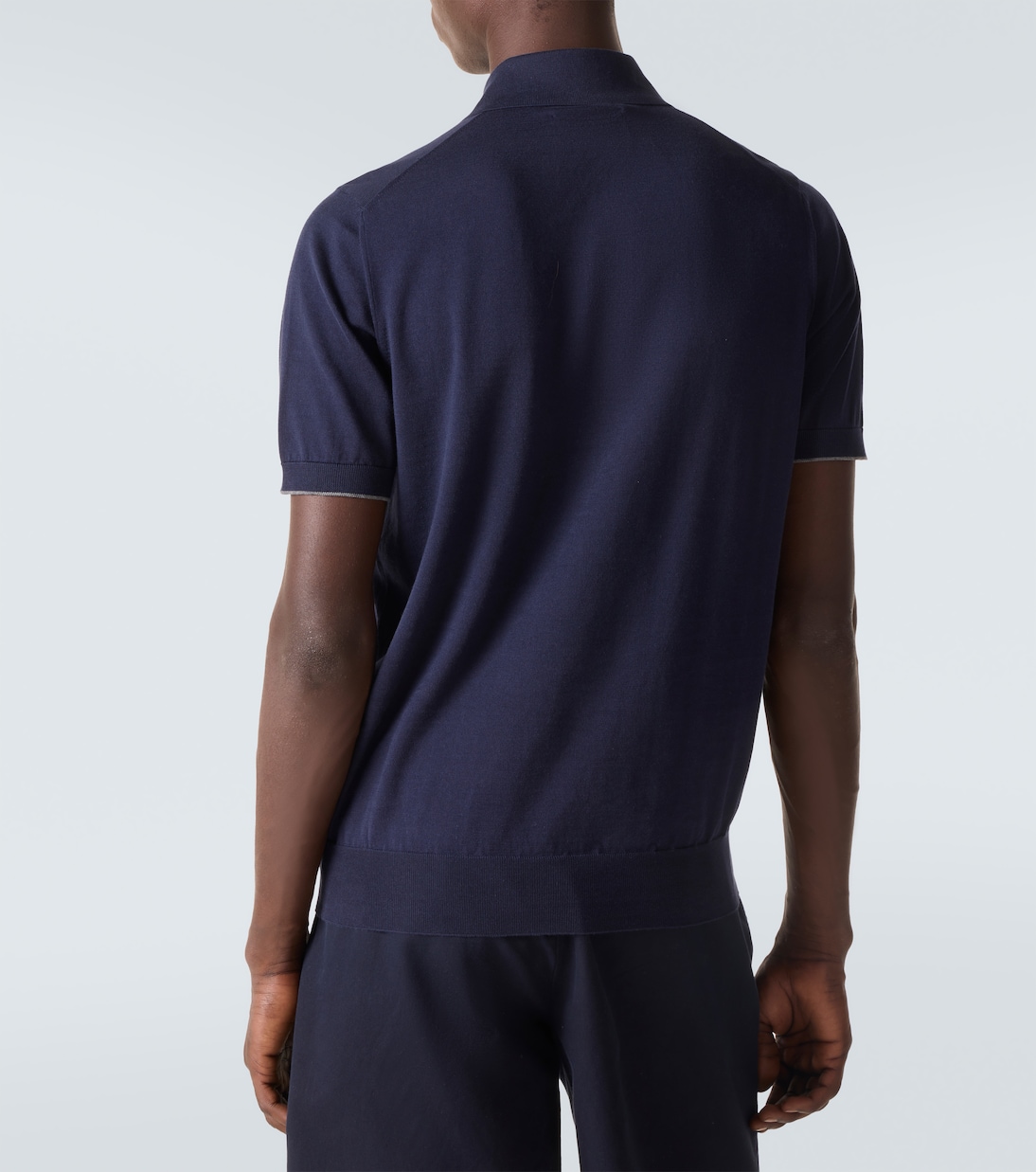 Polo brodé en coton | Brunello Cucinelli